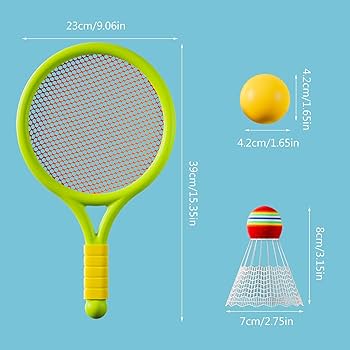 Amazon | 子供用バドミントンラケット1ペア、子供用ミニ羽根